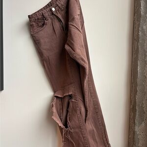 SHEIN Cocoa Brown Jeans
